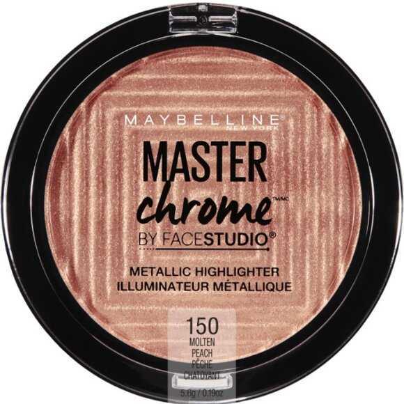 Maybelline Master Chrome Metallic Highlighter - #150 Molten Peach - Picture 1 of 6